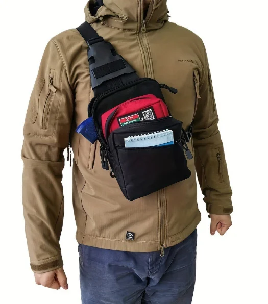 Edc Carry Fanny Pack - حقيبة كتف تكتيكية للحمل المخفي: حقيبة