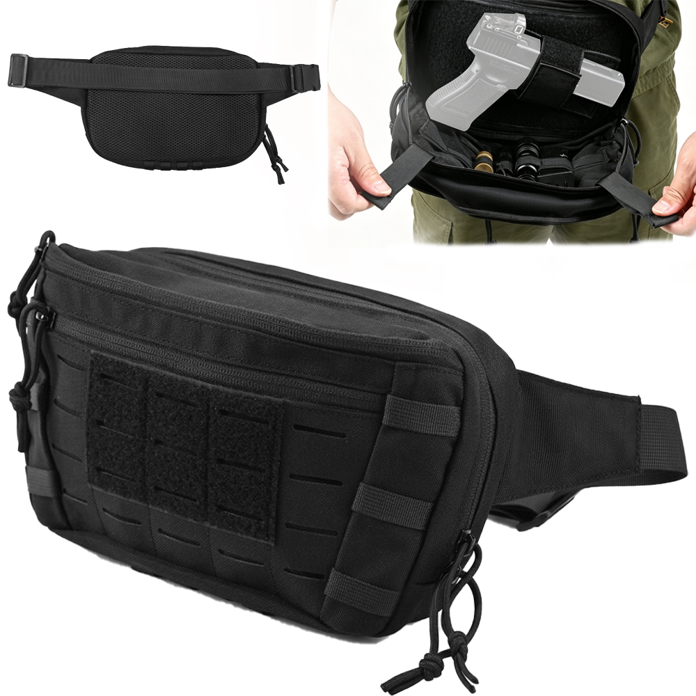 Edc Carry Fanny Pack - حقيبة خصر تكتيكية للمسدس، حقيبة CCW،