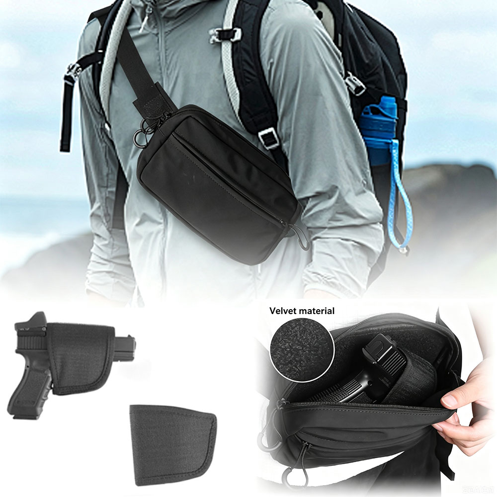Edc Carry Fanny Pack - حقيبة خصر تكتيكية مخفية للحمل مع