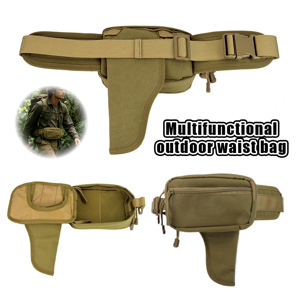 Edc Carry Fanny Pack - حقيبة خصر مخفية مضادة للسرقة، حقيبة