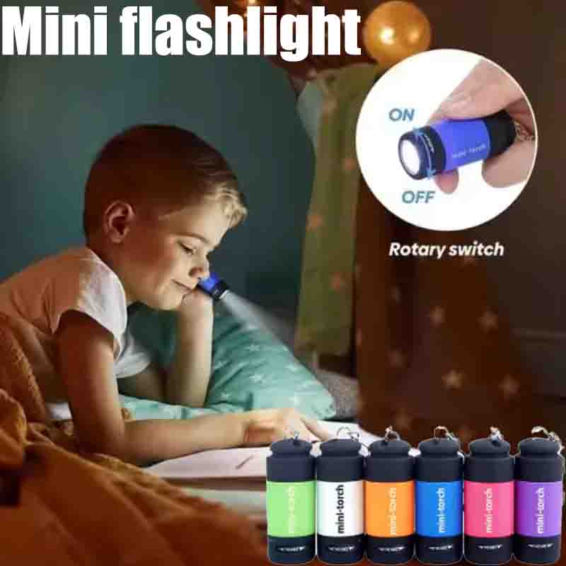 Keychain Flashlight - مصباح يدوي صغير قابل لإعادة الشحن
