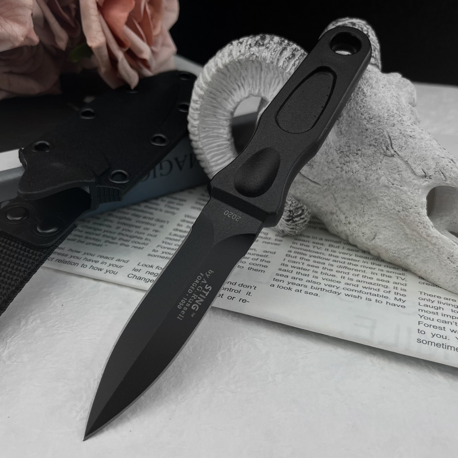 Edc Gear Every Day Carry - سكين متعدد الوظائف ذو نصل ثابت