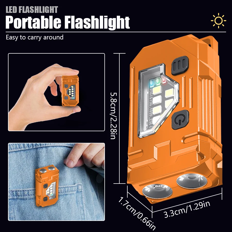سلسلة مفاتيح صغيرة EDC مصباح ي - مراجعة Keychain Flashlight وسعره