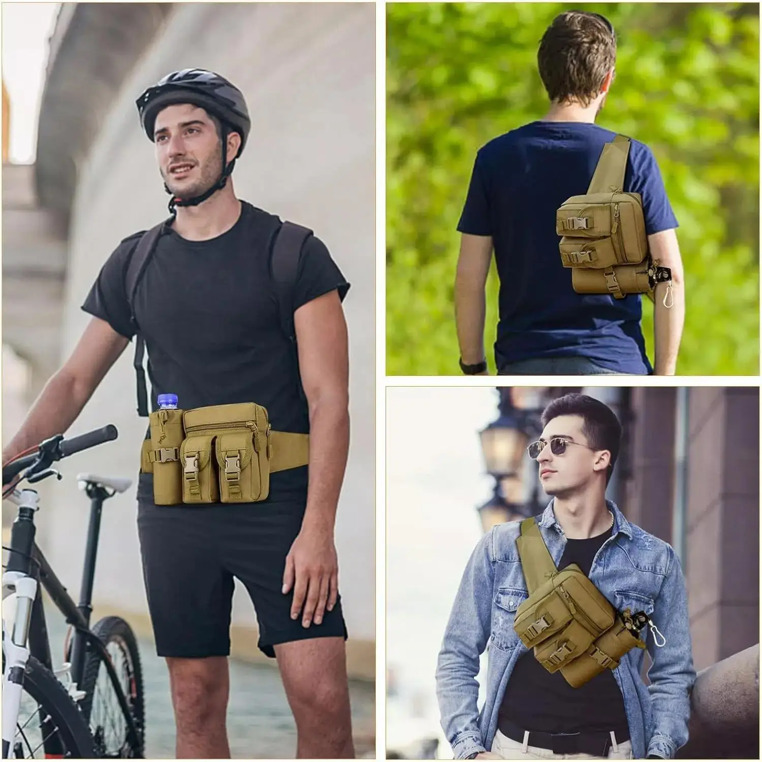 حزمة مراوح تكتيكية للرجال مخفي - مراجعة Edc Carry Fanny Pack وسعره
