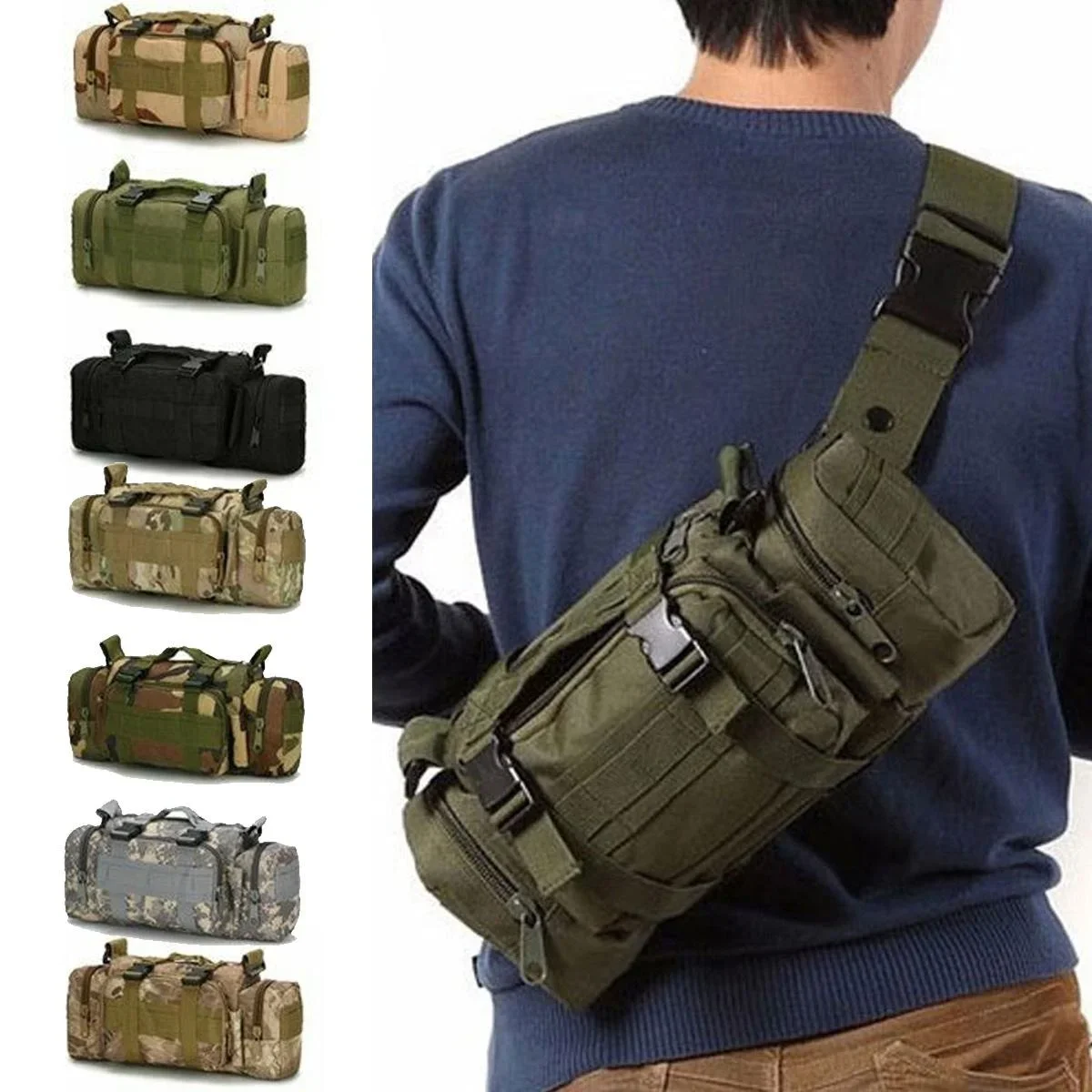 حقيبة خصر من القماش الخشن مولي - مراجعة Edc Carry Fanny Pack وسعره
