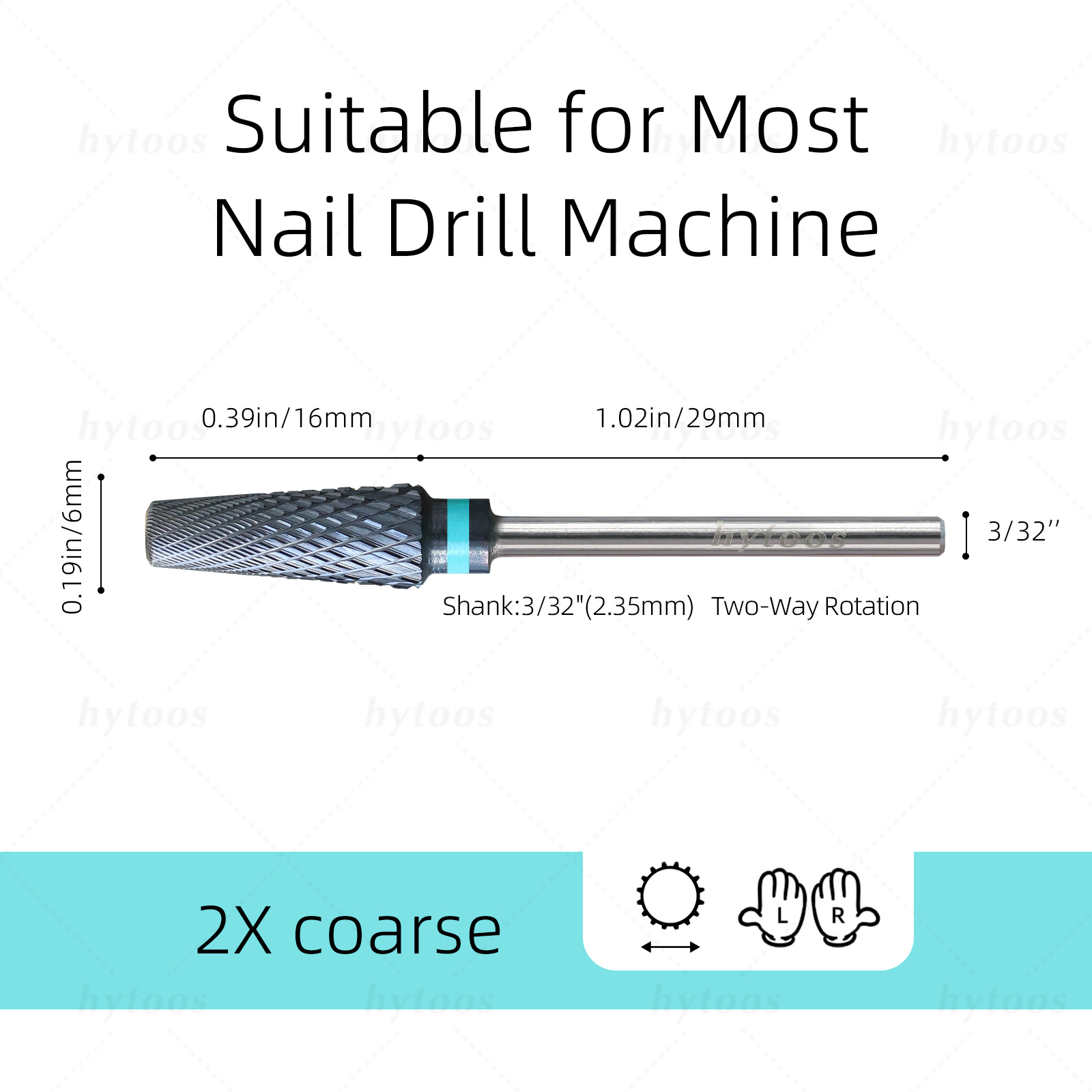 HYTOOS السلامة 5 في 1 برو مسما - مراجعة Nail File Titanium وسعره