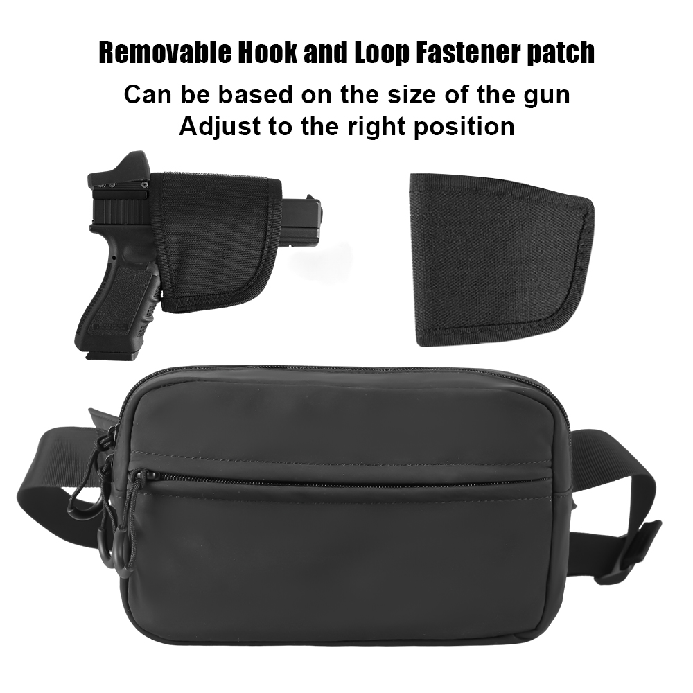 التكتيكية حقيبة كروسبودي مسدس  - مراجعة Edc Carry Fanny Pack وسعره