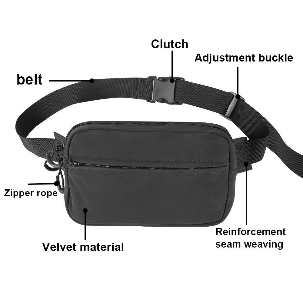 التكتيكية حقيبة كروسبودي مسدس  - مراجعة Edc Carry Fanny Pack وسعره
