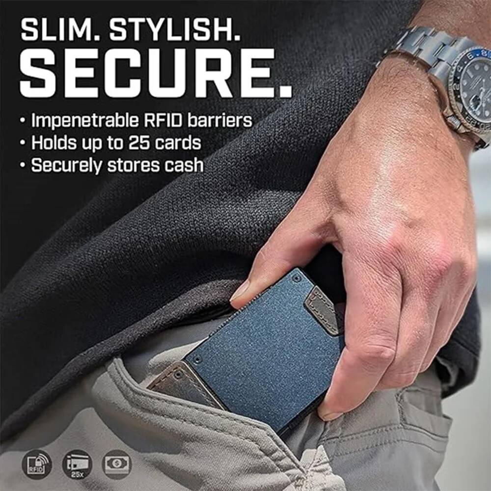محفظة جلدية رجالية من OUIO مزو - مراجعة Money Clip Magnetic وسعره