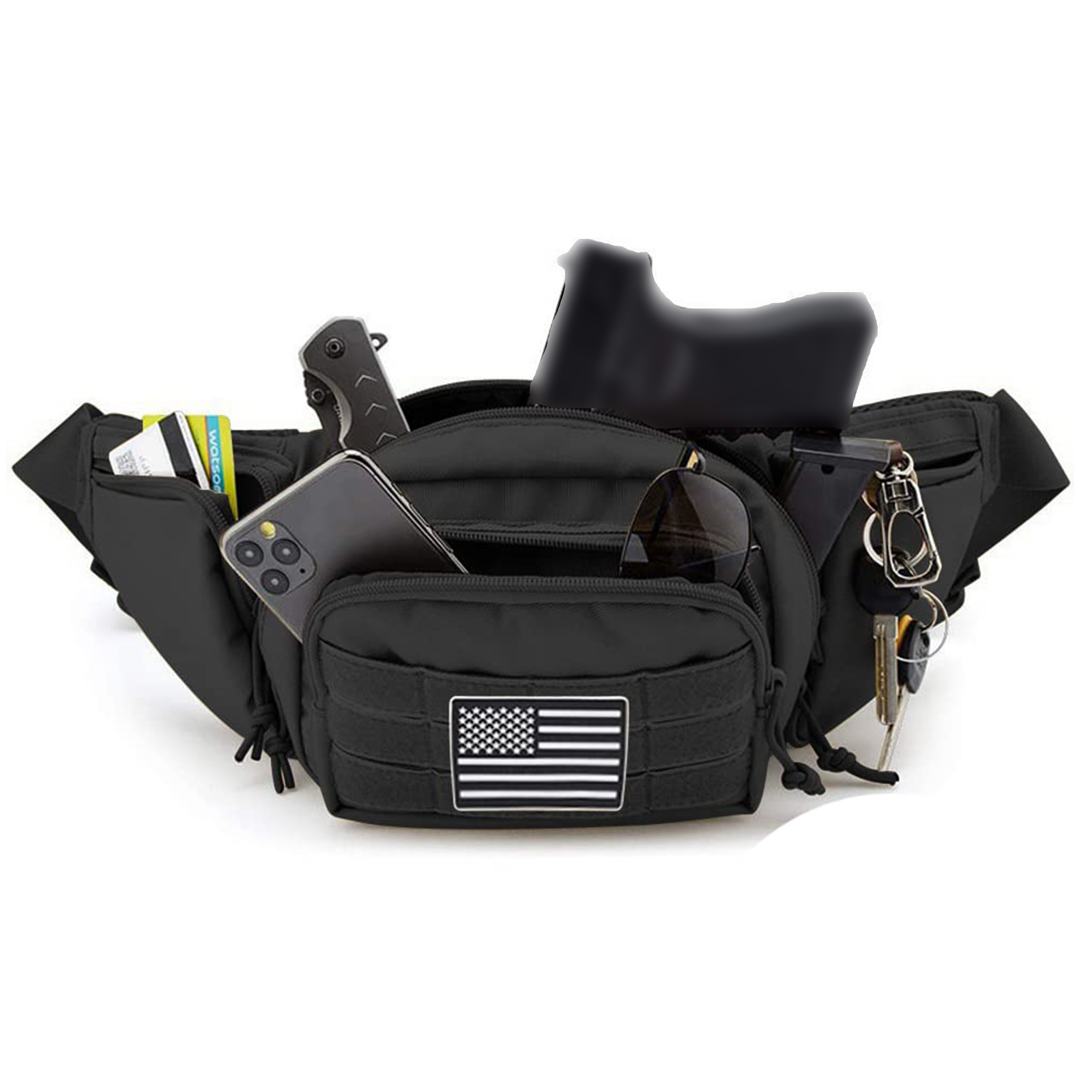حقيبة فاني تكتيكية مضادة للماء - مراجعة Edc Carry Fanny Pack وسعره